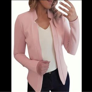 Pink Long Sleeve Open Front Jacket, New in Package